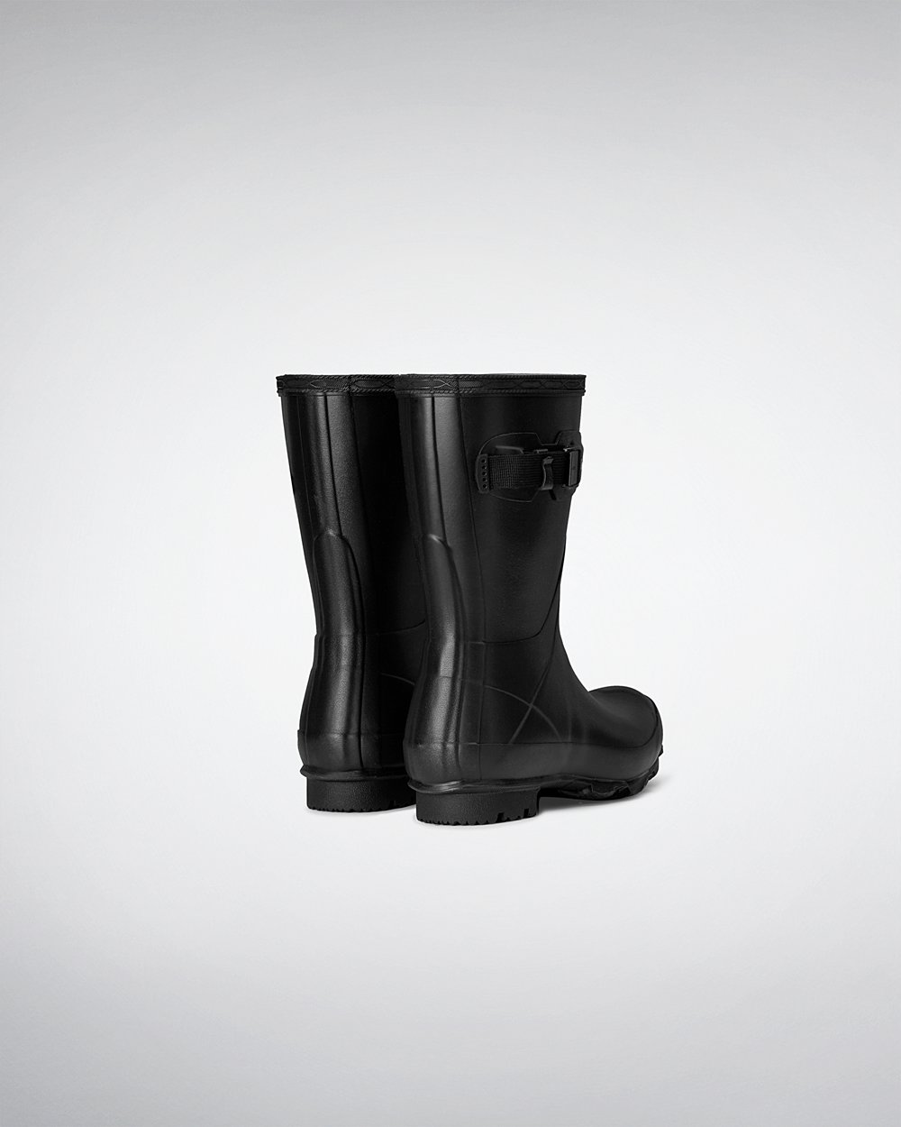 Womens Hunter Norris Field - Short Rain Boots Black - 6378-RPZTN